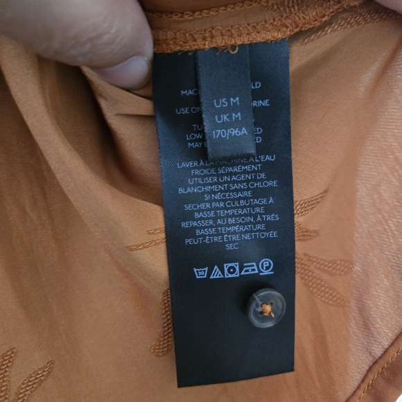 Anthropologie Women Long Sleeve Blouse Rust Size M - Picture 6 of 8